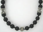 matte black onyx necklace