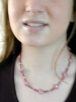 rhodonite handmade gemstone necklace