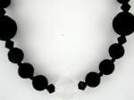 dot black onyx beaded necklace
