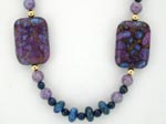 handmade purple turquoise necklace