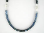 shaded blue sapphire gemstone necklace shaded blue sapphire gemstone necklace