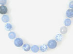 blue agate gemstone necklace