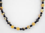 yellow agate gemstone necklace