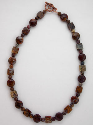 handmade pietersite gemstone necklace