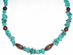Obsidian and Turquoise Necklace