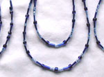 Blue Seed Bead Necklace
