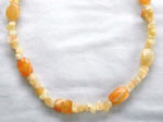 Gold and Yellow Calcite necklace
