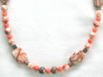 Coral and Sesame Jasper Necklace