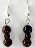 Mahogany obsidian earrings