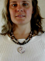 poppy jasper and rosetta necklace