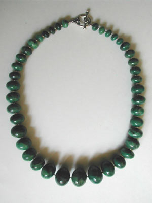 African jade necklace