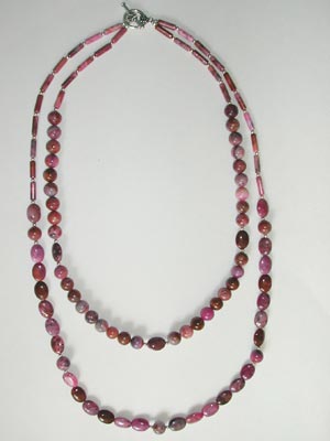 ruby crazy lace 2 strand necklace ruby crazy lace 2 strand necklace