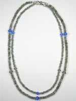 labradorite 2 strand necklace