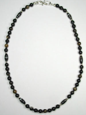 Black agate necklace
