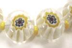 white flower glass close white flower glass close