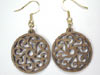 walnut paisley earrings