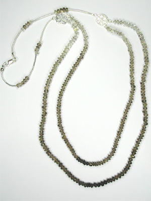 smoky quartz and silver necklace smoky quartz and silver necklace