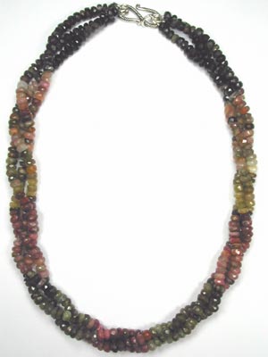 tourmaline twisted necklace