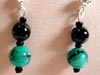 onyx and turquoise earrings