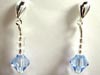 Swarovski light blue earrings