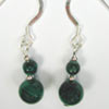 green malachite earrings