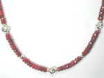 ruby rondelle necklace