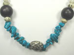 handmade blue mountain jade necklace