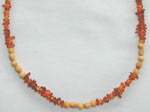 Antique Bone and Amber Necklace