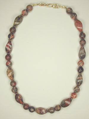 leopardskin jasper necklace