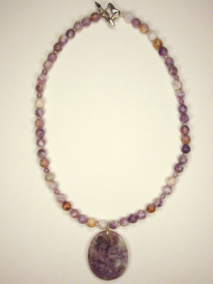 sugalite necklace with pendant