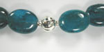 apatite and cut silver beads
