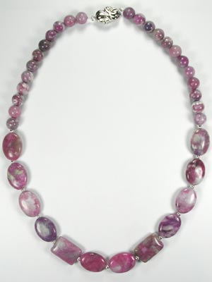 orchid sugilite necklace