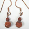 red malachite earrings